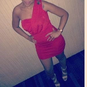 Mini Red bandage party dress